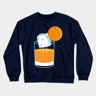 Orange juice couple Crewneck Sweatshirt